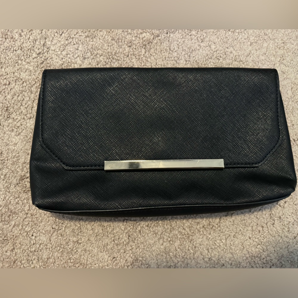 J. Crew black clutch with magnet closure